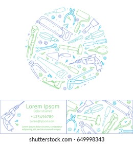 Tools Repair and Construction illustration for your design