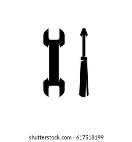 Tools or repair icon. Vector logo illustration isolated sign symbol