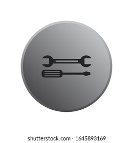 Tools repair Icon vector sign isolated for graphic and web design. Tools repair symbol template color editable on white background.