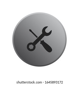 Tools repair Icon vector sign isolated for graphic and web design. Tools repair symbol template color editable on white background.