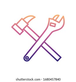 herramientas para reparar icono nolan. Línea delgada simple, vector de esquema de servicio de Camiones e iconos de piezas de reparación para ui y ux, sitio web o aplicación móvil