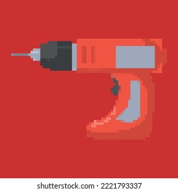 tools retro design with pixel art