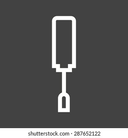 Tools, screwdriver, toolkit icon vector image. Can also be used for construction, interiors and building. Suitable for use on web apps, mobile apps and print media.