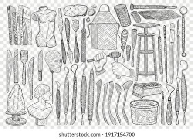 Tools for sculpture doodle set