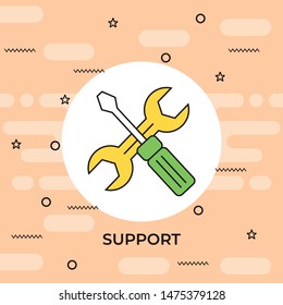 Tools service icon vector. Repair icon. Maintenance symbol.