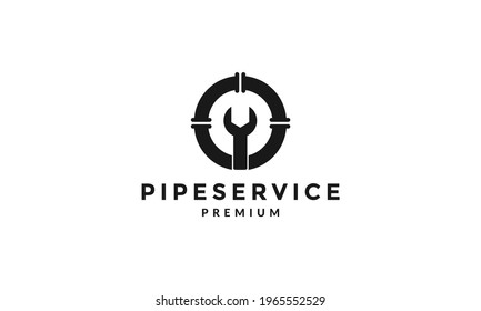 tools service pipe logo vector symbol icon design graphic illustration