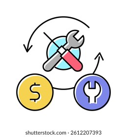 tools and service repair color icon vector. tools and service repair sign. isolated symbol illustration