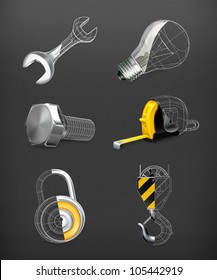 Tools set, vector