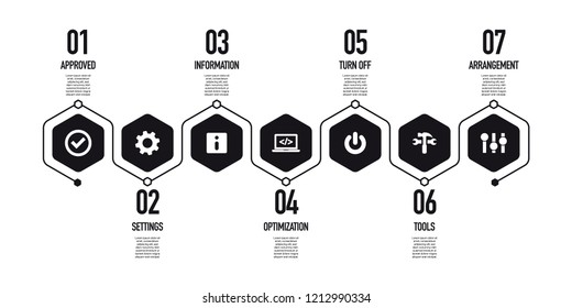 TOOLS AND SETTING INFOGRAPHIC CONCEPT