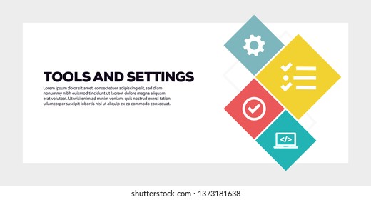 TOOLS AND SETTINGS BANNER CONCEPT