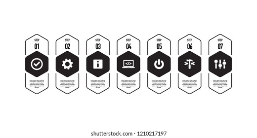 TOOLS AND SETTINGS INFOGRAPHIC CONCEPT