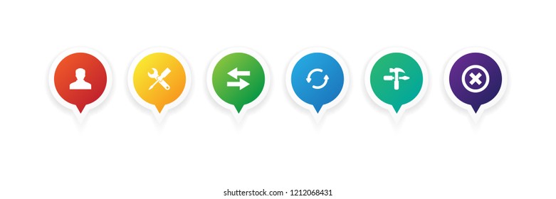 TOOLS AND SETTINGS INFOGRAPHIC CONCEPT