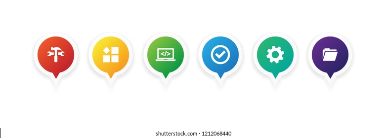 TOOLS AND SETTINGS INFOGRAPHIC CONCEPT