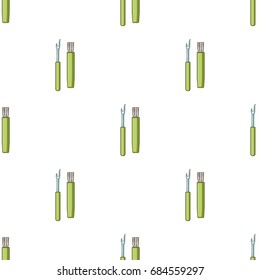Tools for sewing.Sewing or tailoring tools kit single icon in cartoon style vector symbol stock illustration.