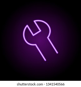 tools sign icon. Elements of Web in neon style icons. Simple icon for websites, web design, mobile app, info graphics