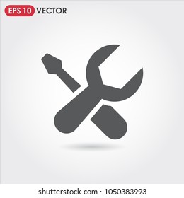 tools single vector icon on light background