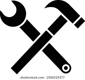 Tools solid glyph vector illustration