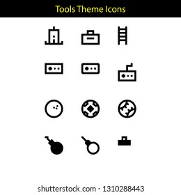tools theme icon with line style