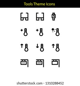 tools theme icon with line style