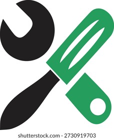 tools toolbar icon vector illustration representing settings, repair and configuration tools. Perfect for software interfaces, websites, mobile apps, dashboards and development toolbars.