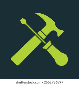 Tools trendy nützlichen Vektor Illustration Design niedlich bunt grünen Hintergrund.eps