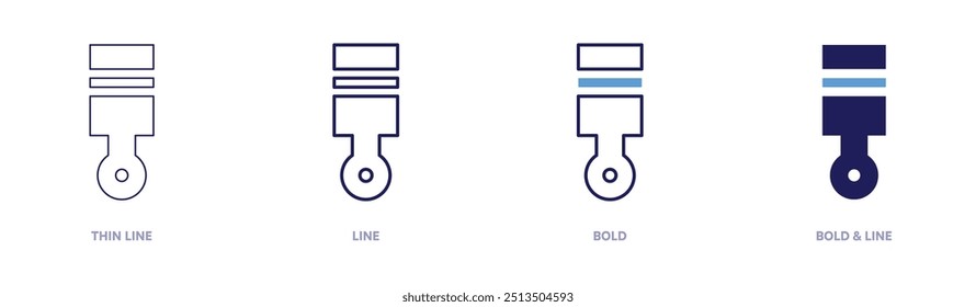 Tools and utensils icon in 4 different styles. Thin Line, Line, Bold, and Bold Line. Duotone style. Editable stroke.