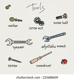 tools vector doodle kids