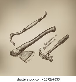 Tools. Vector format