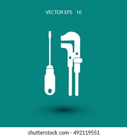 tools vector icon, flat design best vector icon