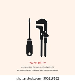 tools vector icon, flat design best vector icon