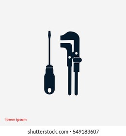 tools vector icon, flat design best vector icon