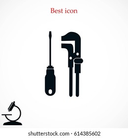 tools vector icon, flat design best vector icon
