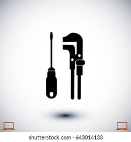 tools vector icon, flat design best vector icon