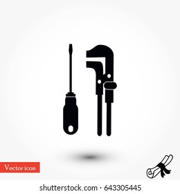 tools vector icon, flat design best vector icon