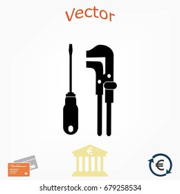 tools vector icon, flat design best vector icon
