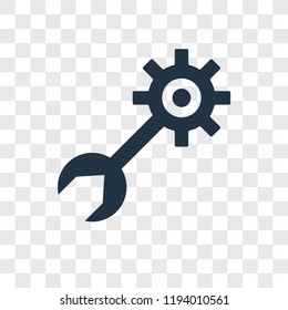 Tools vector icon isolated on transparent background, Tools transparency logo concept