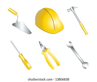 Tools. Vector icon set