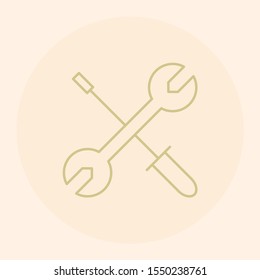Tools vector icon. Work symbol. 