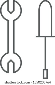 Tools vector icon. Work symbol. 