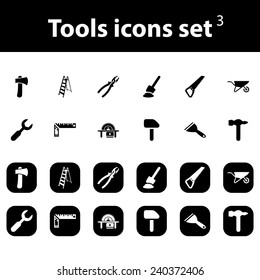 Tools vector icons set