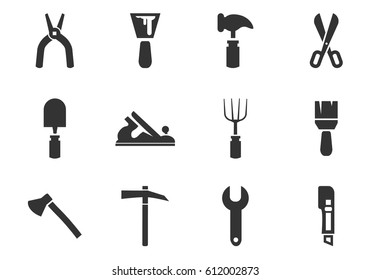 Tools vector icons for user interface design