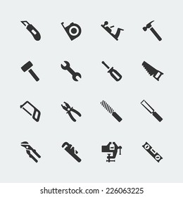 Tools vector mini icons set