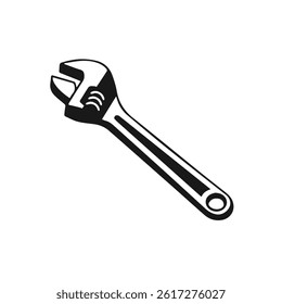 Tools vector wrench icon. Spanner logo design element. Key tool isolated on white background