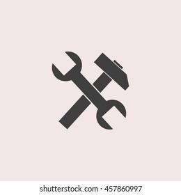 Tools web icon. Isolated illustration
