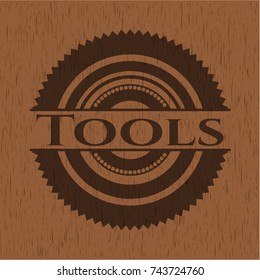 Tools wooden emblem