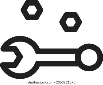 Tools Workshop Wrench Outline Icon