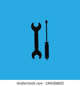 tools wrench icon vector