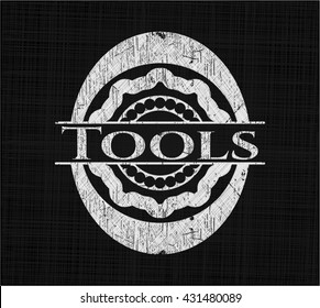 Tools written on a blackboard