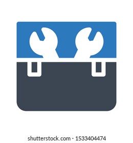 toolskit glyph color vector icon