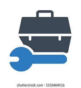 toolskit glyph color vector icon